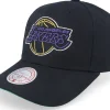 Adjustable-Mitchell & Ness Los Angeles Lakers Neon Logo Pro Adjustable - Black