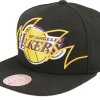Best Mitchell & Ness Los Angeles Lakers Shark Bite Snapback - Black