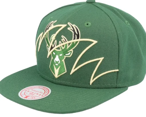 Best Mitchell & Ness Los Angeles Lakers Shark Bite Snapback - Black