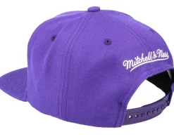 Snapback-Mitchell & Ness Los Angeles Lakers Team Ground 2.0 Purple Snapback -