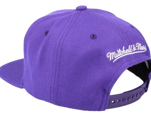 Snapback-Mitchell & Ness Los Angeles Lakers Team Ground 2.0 Purple Snapback -