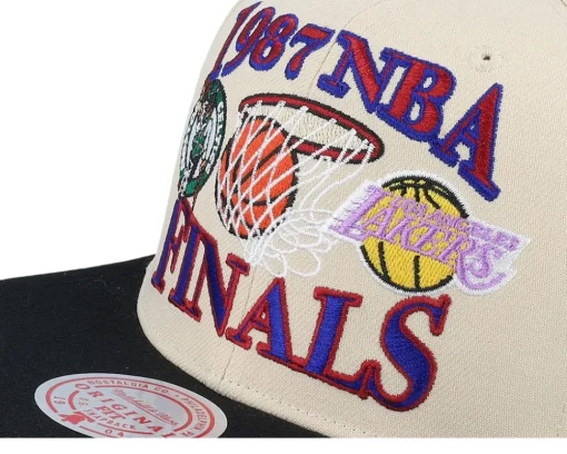 Snapback-Mitchell & Ness Los Angeles Lakers Vs. Boston Celtics Finals Remix Hwc Off /Black Snapback - White