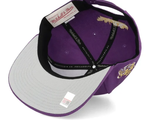 Snapback-Mitchell & Ness Louisiana State Tigers Core Side Snapback - Purple