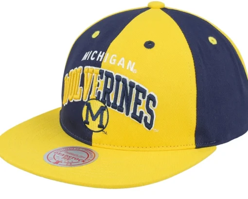 Snapback-Mitchell & Ness Louisiana State Tigers Pinwheel Of Fortune /Purple Snapback - Yellow