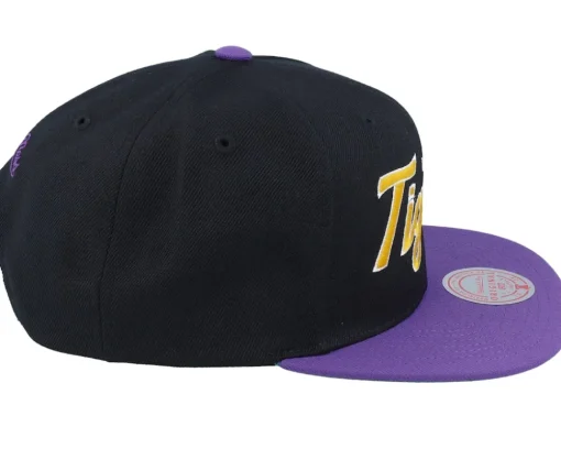 Snapback-Mitchell & Ness Louisiana State Tigers Team Script 2.0 Black Snapback -