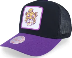 Trucker-Mitchell & Ness Louisiana State Tigers Truck It Black/Purple Trucker -