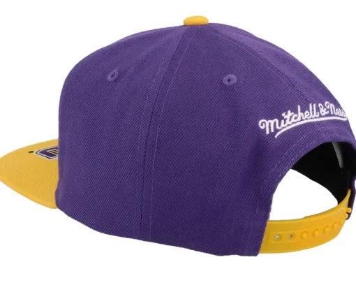 Snapback-Mitchell & Ness Louisiana State Univeristy Tigers Logo Bill Purple/Yellow Snapback -