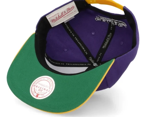 Snapback-Mitchell & Ness Louisiana State Univeristy Tigers Logo Bill Purple/Yellow Snapback -