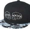 Sale Tattoo Collective Love And Hate Black/Grey Rose Snapback -