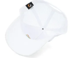Trucker-Fair Love Freely Rainbow Logo Velvet White Trucker -