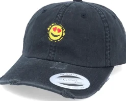 Dad Cap-Abducted Lovely Smiley Ripped Black Dad Cap -