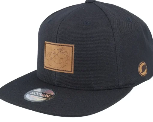 Sale Moomin Lovers Engraved Patch Snapback - Black