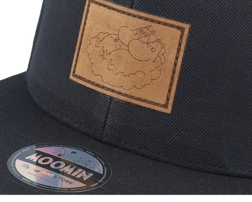 Sale Moomin Lovers Engraved Patch Snapback - Black