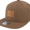 Snapback-Moomin Lovers Engraved Patch Tan Snapback - Brown