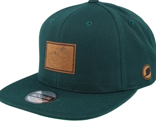 Snapback-Moomin Lovers Engraved Patch Tan Snapback - Brown