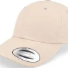 Discount Yupoong Low Profile Washed Beige Dad Cap -