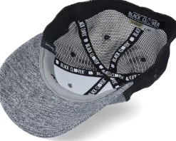 Hot Black Clover Lucky Heather Grey/black Mesh/black Trucker -