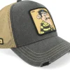 Clearance Capslab Lucky Luke Joe Brown/Grey A-Frame Trucker -
