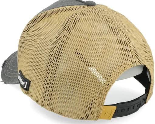 Clearance Capslab Lucky Luke Joe Brown/Grey A-Frame Trucker -