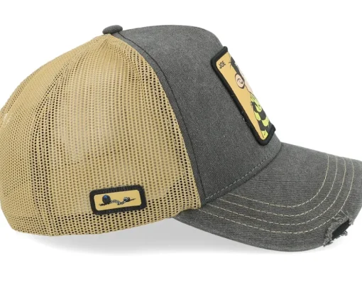 Clearance Capslab Lucky Luke Joe Brown/Grey A-Frame Trucker -