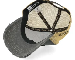 Clearance Capslab Lucky Luke Joe Brown/Grey A-Frame Trucker -
