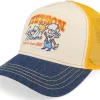 Trucker-Stetson Lucky Miners Off White/Denim Blue/Yellow A-Frame Trucker -