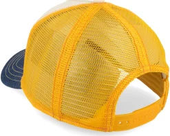 Trucker-Stetson Lucky Miners Off White/Denim Blue/Yellow A-Frame Trucker -
