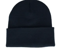 Cuff Beanies-Public Domain Lunch Atop A Skyscraper Beanie French Navy Cuff - Blue