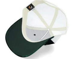 Trucker-Public Domain Lunch Atop A Skyscraper /Ivory Velvet - Green