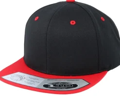New Yupoong Lux Black/Red 110 Snapback -