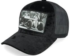 Clearance Calza Pennello Luxury Hot Rod Velvet A-frame Trucker - Black