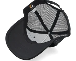 Velvet Caps-Calza Pennello Luxury Hot Rod Velvet A-frame Trucker - Black