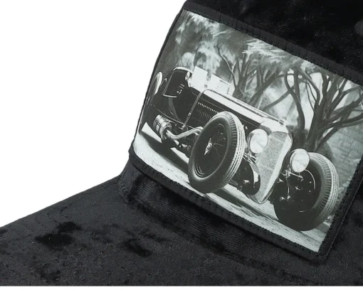 Clearance Calza Pennello Luxury Hot Rod Velvet A-frame Trucker - Black