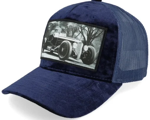 Clearance Calza Pennello Luxury Hot Rod Velvet A-frame Trucker - Black