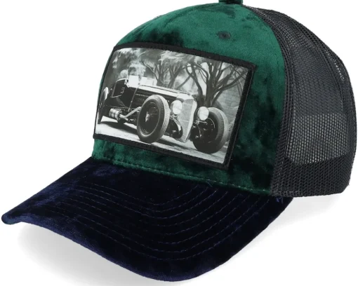 Clearance Calza Pennello Luxury Hot Rod Velvet A-frame Trucker - Black