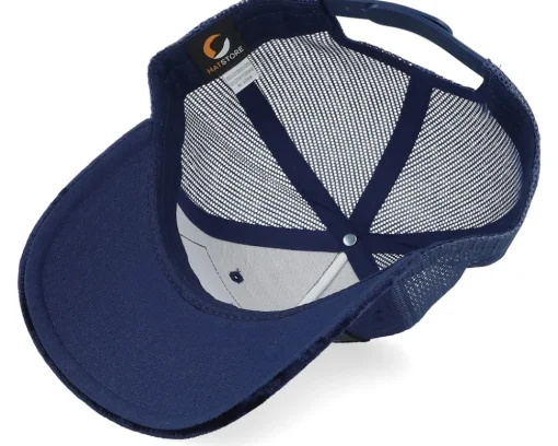 Trucker-Calza Pennello Luxury Hot Rod Velvet Navy A-frame Trucker - Blue