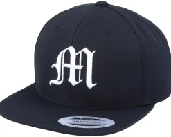 Snapback-Iconic M Letter 3D Black Snapback -