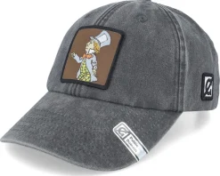 Sale Public Domain Mad Hatter Washed Black Dad Cap -