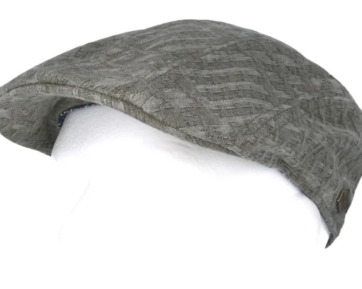 New MJM Hats Maddy 100% Cotton Olive Flat Cap - Green