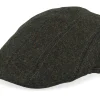 Flat Caps-MJM Hats Maddy Ear Flap 32 Virgin Wool Loden Green Flat Cap -
