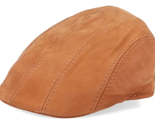 Flat Caps-MJM Hats Maddy Eco Linen Flat Cap - Beige