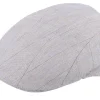 Flat Caps-MJM Hats Maddy Linen Mix Grey Flat Cap -