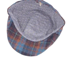 Discount MJM Hats Maddy Silk/Wool 1 Purple Check Flat Cap -