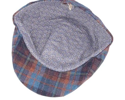 Discount MJM Hats Maddy Silk/Wool 1 Purple Check Flat Cap -