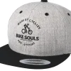 Snapback-Bike Souls Made By Cyclists Heather Grey/Black Snapback -