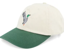 Dad Cap-Wild Spirit Mallard Duck Washed Stone/Dark Green Dad Cap -
