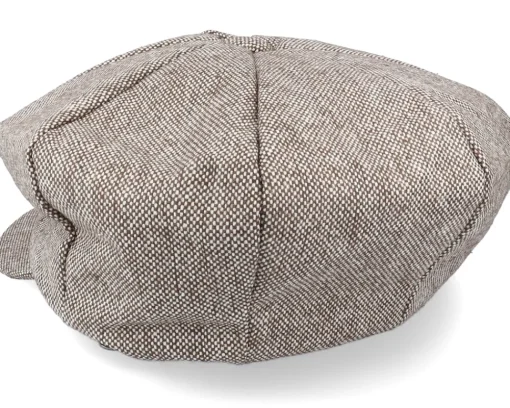 Flat Caps-Jaxon & James Marl Tweed Big Apple Brown Flat Cap -