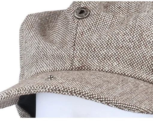 Flat Caps-Jaxon & James Marl Tweed Big Apple Brown Flat Cap -