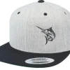 Snapback-Skillfish Marlin Fishing Heather Grey/Black Snapback -