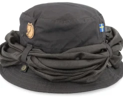 Buckets-Fjällräven Marlin Mosquito Hat Dark Grey Bucket -